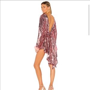 Keepsake sequin destiny dress in blush